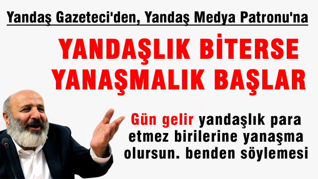 Akif Beki'den Ethem Sancak'a yandaşlık dersi: Yandaşlık biterse yanaşmalık başlar