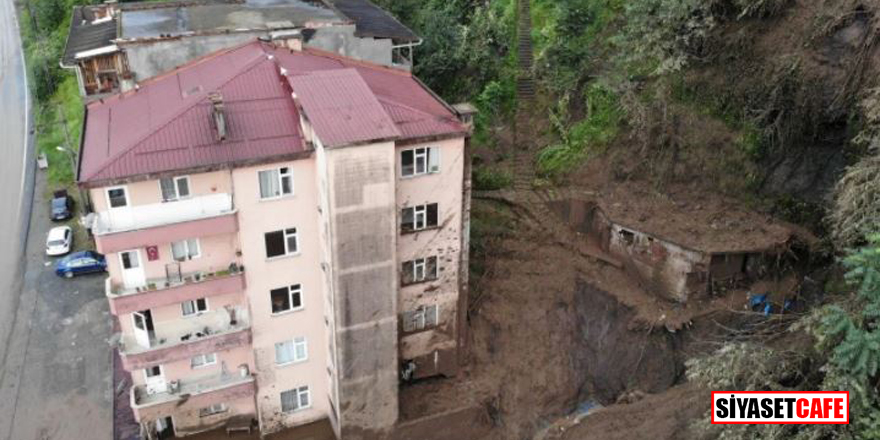 Rize'de heyelan riski olan evler boşaltıldı