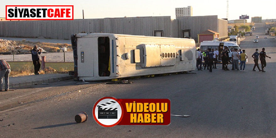 Karaman’da tırla servis otobüsü çarpıştı: 17 yaralı!
