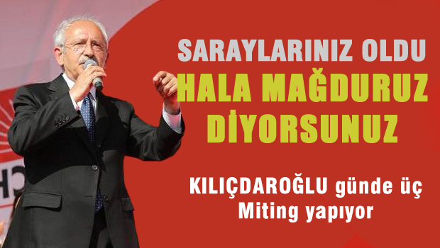 Saraylarınız oldu hala mağduruz diyorsunuz