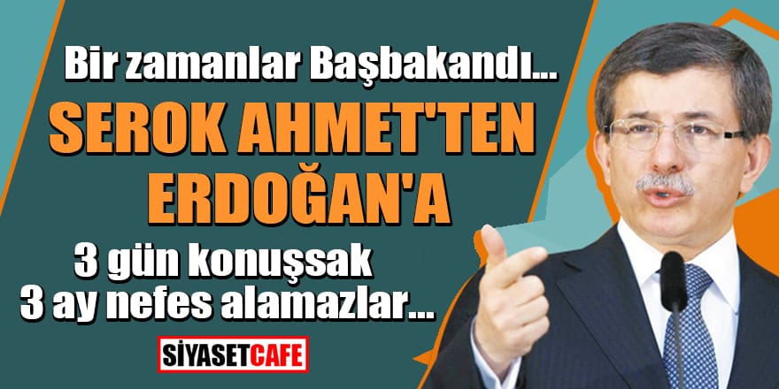 Davutoğlu'ndan Erdoğan'a tartışma çağrısı! '3 gün konuşsak, 3 ay nefes alamazlar'