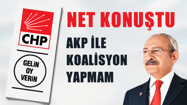 AKP ile koalisyon yok