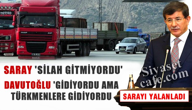 DAVUTOĞLU SARAY'I YALANLADI