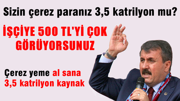 Sizin çerez parası dediğiniz 3,5 katrilyon mu?