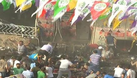 HDP'nin miting alanında patlama