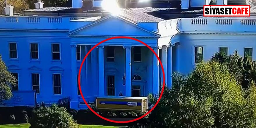 Beyaz Saray'ın önüne kamyon çekildi! 'Melania taşınmaya hazır'