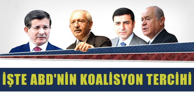 İşte Amerika'nın istediği koalisyon, MHP...!