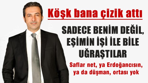 Beki:Köşk bana çizik attı, karımın işiyle uğraşıldı!