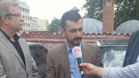Bilal Erdoğan camiye arabayla girdi!