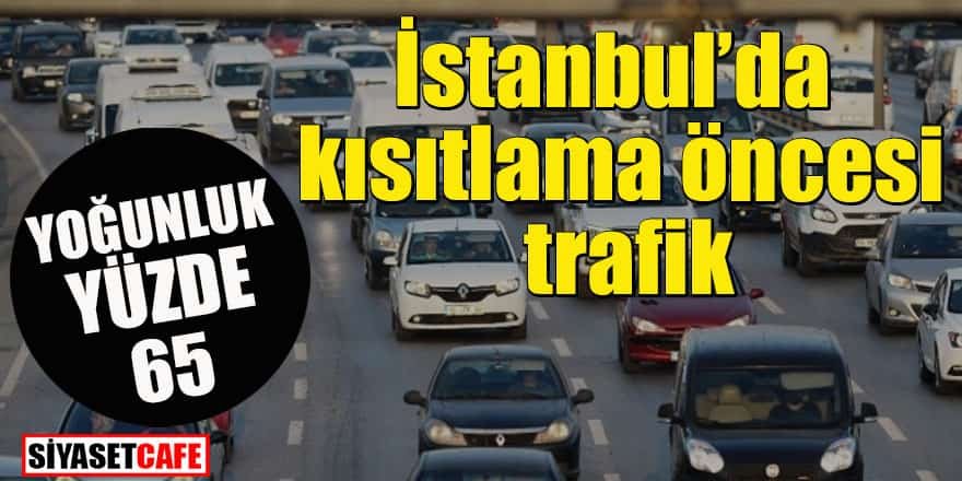 İstanbul'da trafik kilitlendi: Yoğunluk yüzde 65'lere ulaştı