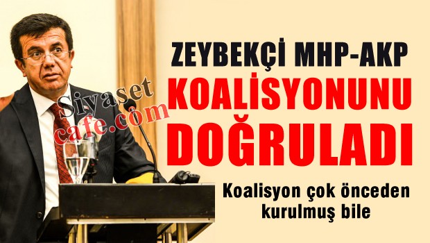 Bakan Zeybekçi, MHP ile koalisyon iddiasını doğruladı!
