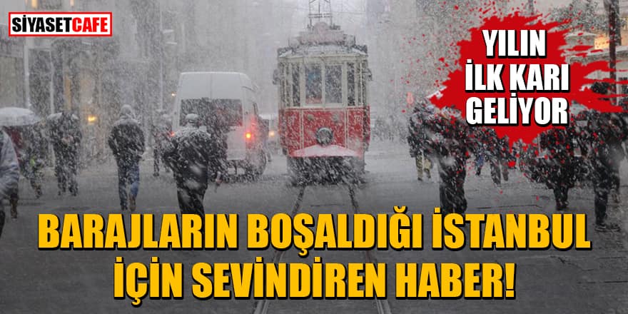Barajların boşaldığı İstanbul için sevindiren haber: Yılın ilk karı geliyor