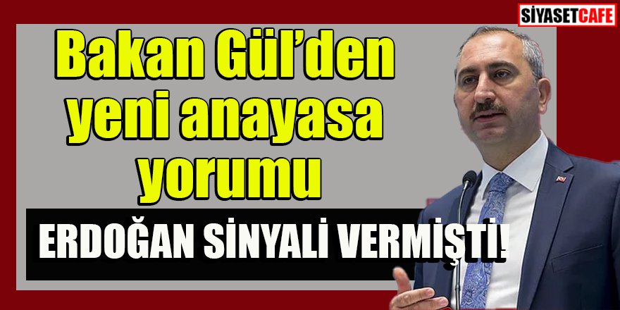 Abdülhamit Gül'den yeni anayasa açıklaması