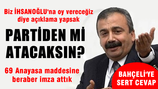 HDP'den Bahçeli'ye yanıt