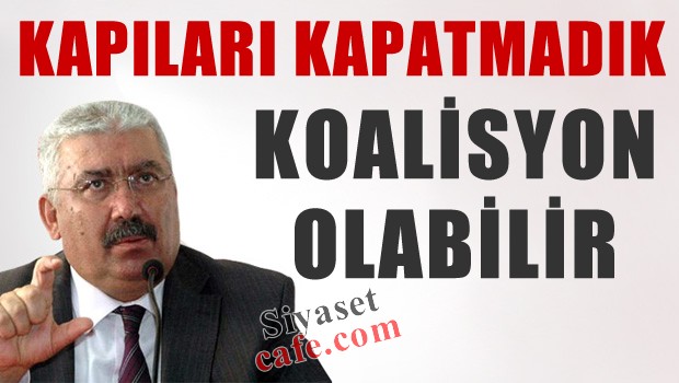 Yalçın'dan siyasi kulisleri karıştıran koalisyon açıklaması