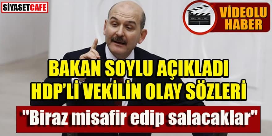 Bakan Soylu: Gara'daki şehitlerimiz ilk kaçırıldığında HDP'li vekil "Biraz misafir edip salacaklar" dedi