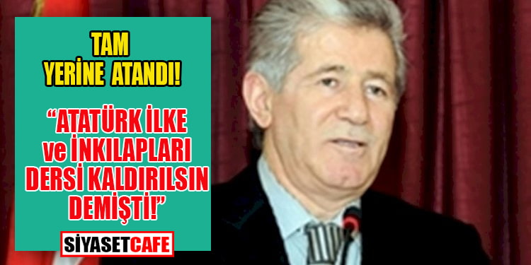 Milli eğitimimizin niçin bir türlü 'milli' olamadığının kanıtı atama!