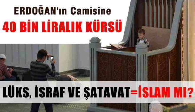 Saray'a 40 Bin Liralık İMAM KÜRSÜSÜ