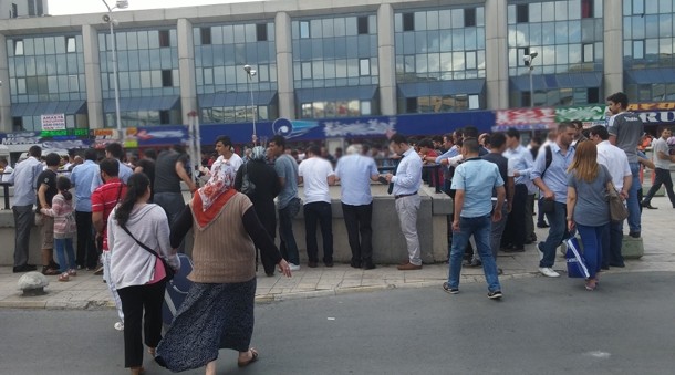Otogarda silahlı çatışma