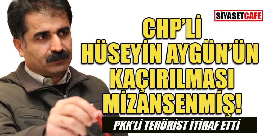 Teröristten ilginç itiraf: CHP'li vekilin kaçırılma olayı mizansendi?