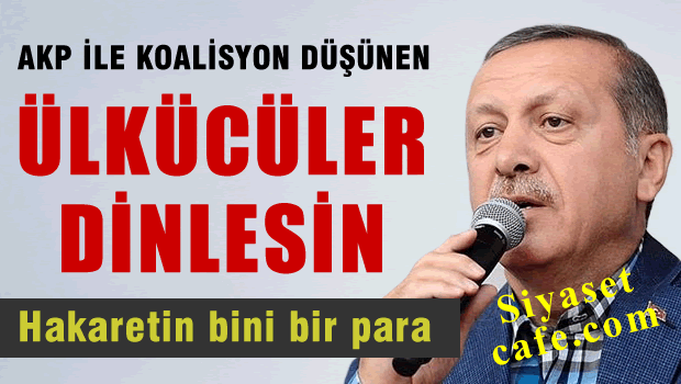 AKP ile Koalisyon düşünen MHP'liler izlesin, Hakaretin bini bir para