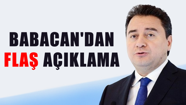 Ali Babacan'dan koalisyon ve erken seçim açıklaması