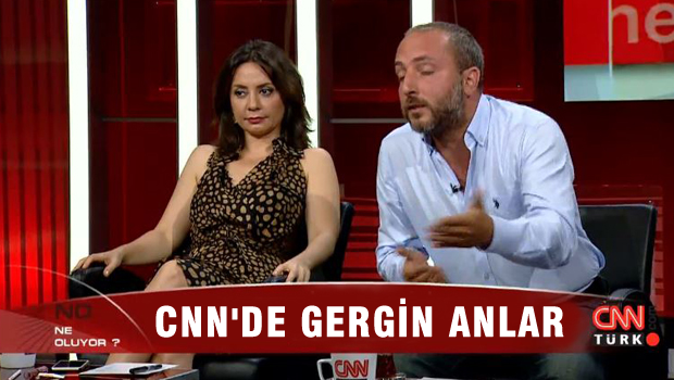 CNN'de gergin anlar