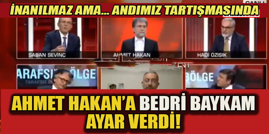 Andımız tartışmasında Ahmet Hakan'a Bedri Baykam ders verdi!