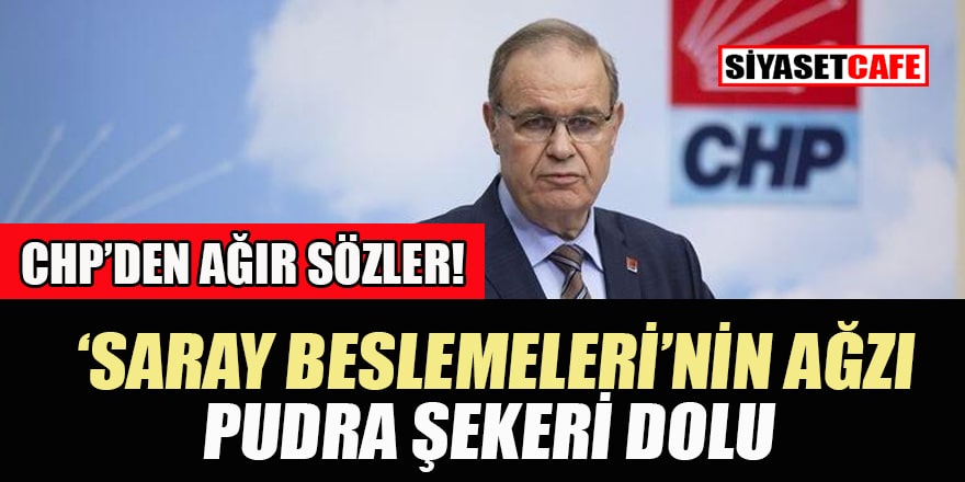 'Saray beslemelerinin burnu pudra şekeri dolu!'