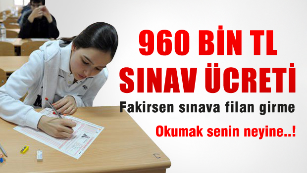 MEB'den Şok Eden Rekor Sınav Ücreti