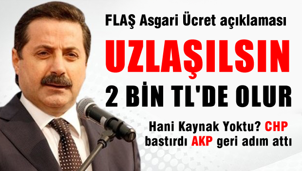 Hükümetten flaş asgari ücret açıklaması