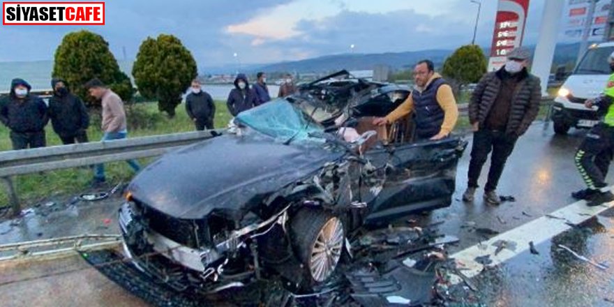 TEM'de zincirleme kaza: 12 araç birbirine girdi