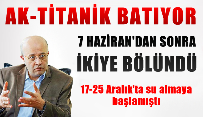 '17 Aralık'ta Su Almaya Başlayan AK-TİTANİK batmaya başladı