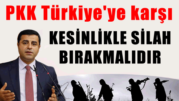 Demirtaş: PKK kesinlikle Türkiye'ye karşı silah bırakmalıdır