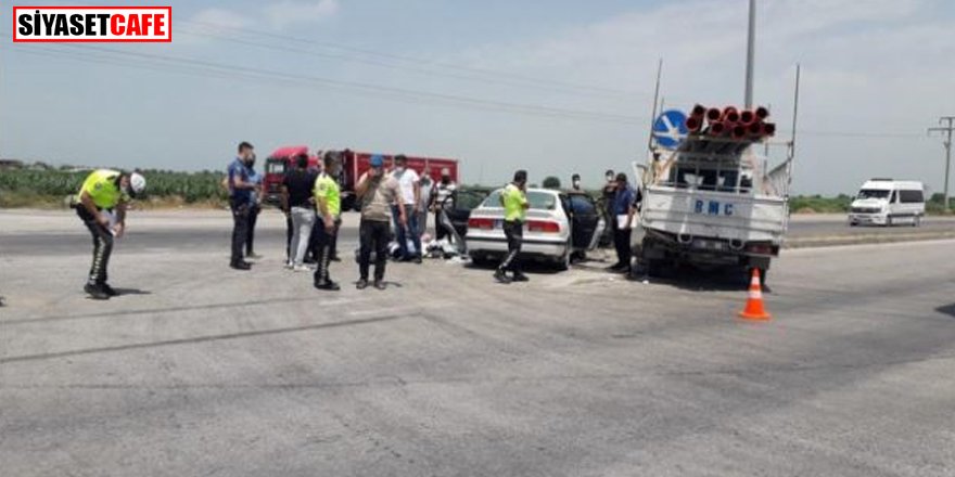 Adana'da feci kaza: 1 ölü, 3 yaralı