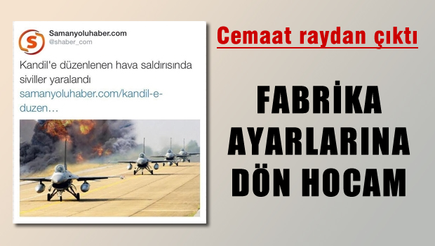 Cemaat'in TSK'yı karalama çabası tepkiyle karşılandı