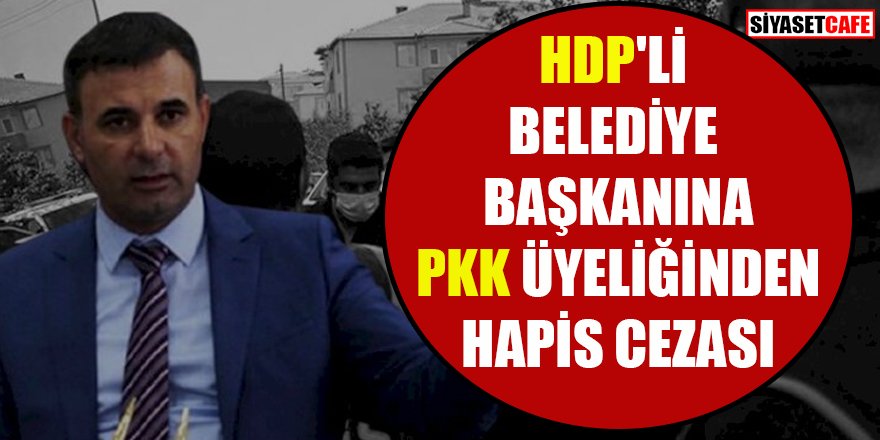 HDP’li Belediye Başkanı'na 7 yıl 6 ay hapis cezası