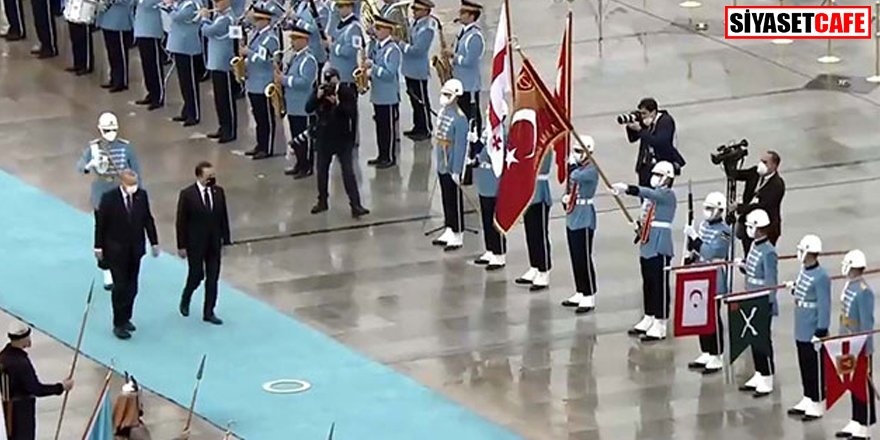 Gürcistan Başbakanı Beştepe'de resmi törenle karşılandı