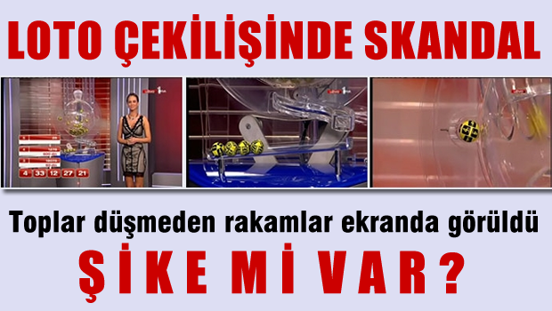 Loto çekilişinde skandal