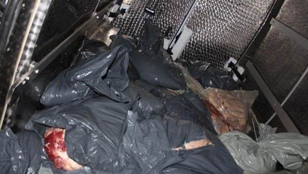 Edirne'de 1 ton 740 kilo kaçak et ele geçirildi