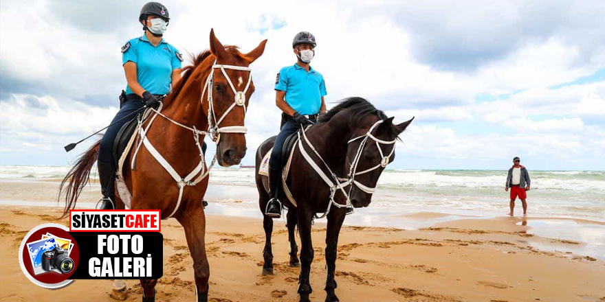 İstanbul plajlarında boğulmalara karşı atlı denetim!