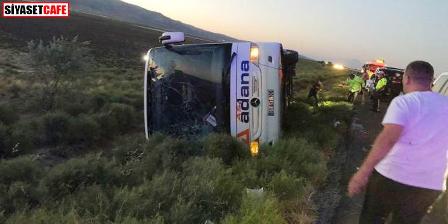 Yolcu otobüsü devrildi: 20'den fazla yaralı