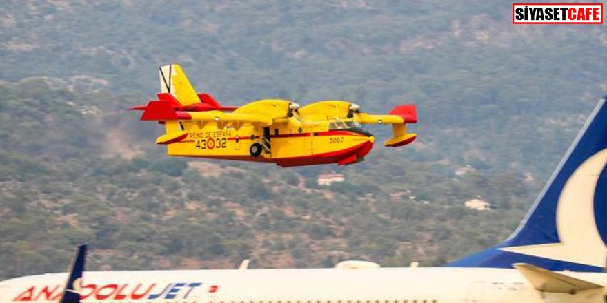 İspanya'dan gelen uçaklar Muğla'da