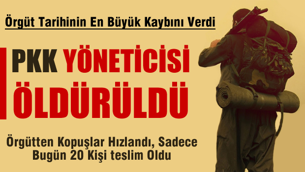 PKK'nın üst düzey ismi öldürüldü