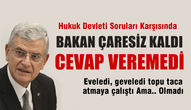AB Bakanı Bozkır'ı Terleten Hukuk Devleti Sorusu