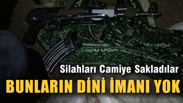 Teröristler Mardin'de camiyi cephaneliğe çevirdi