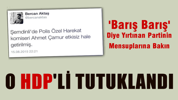 HDP'li Bercan Aktaş gözaltında