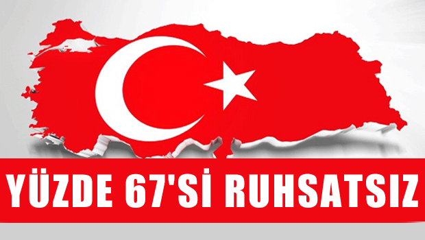 Türkiye'deki 19 milyon yapının yüzde 67'si ruhsatsız
