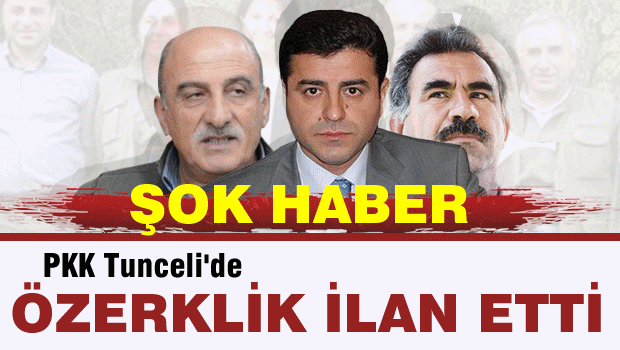 PKK'lı Grup, Tunceli'de Özerklik İlan Ettiğini Duyurdu