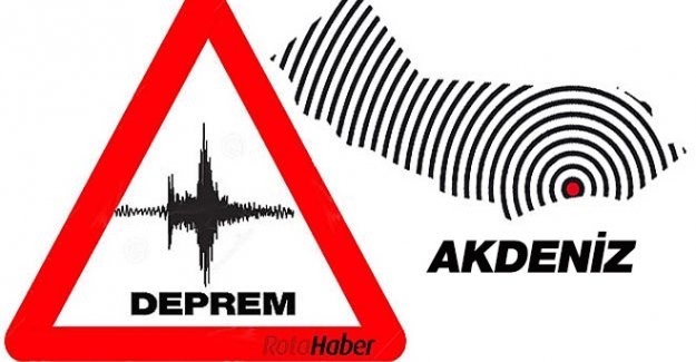 Akdeniz'de gece yarısı korkutan deprem